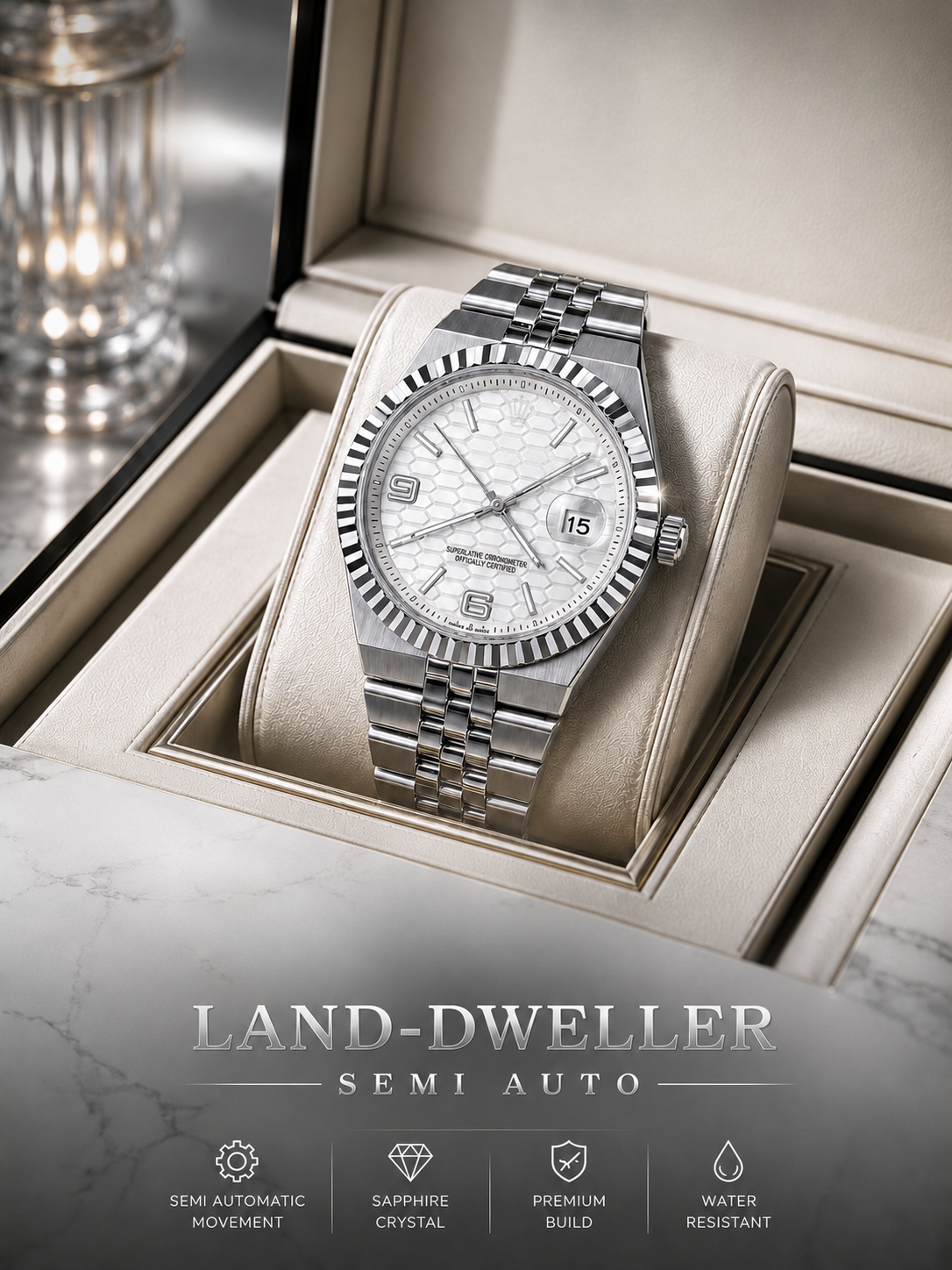 Premium Semi-Automatic Stainless Steel Watch | HUMRAAZ WEAR