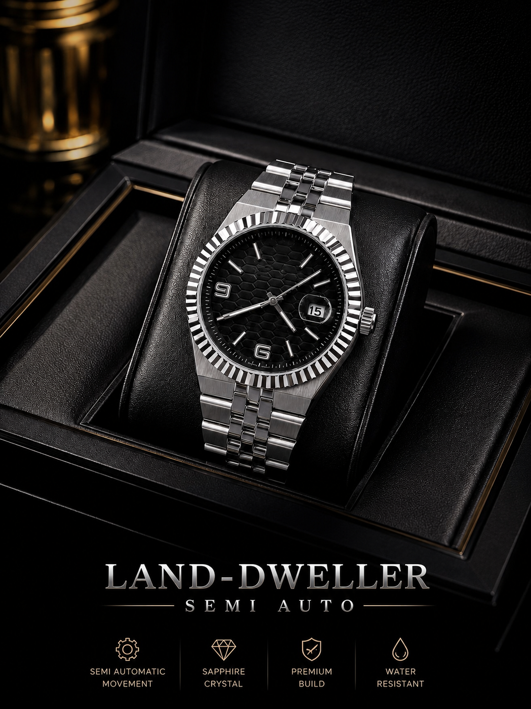 Premium Semi-Automatic Stainless Steel Watch | HUMRAAZ WEAR