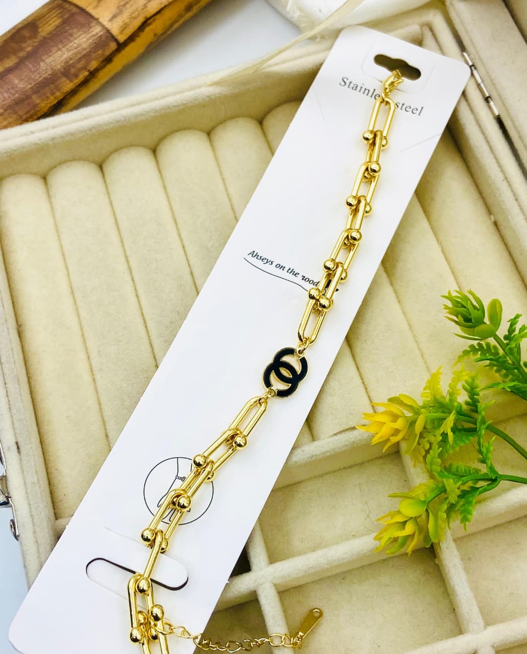 Elegant Stainless Steel Bracelet for Women – Channel Style