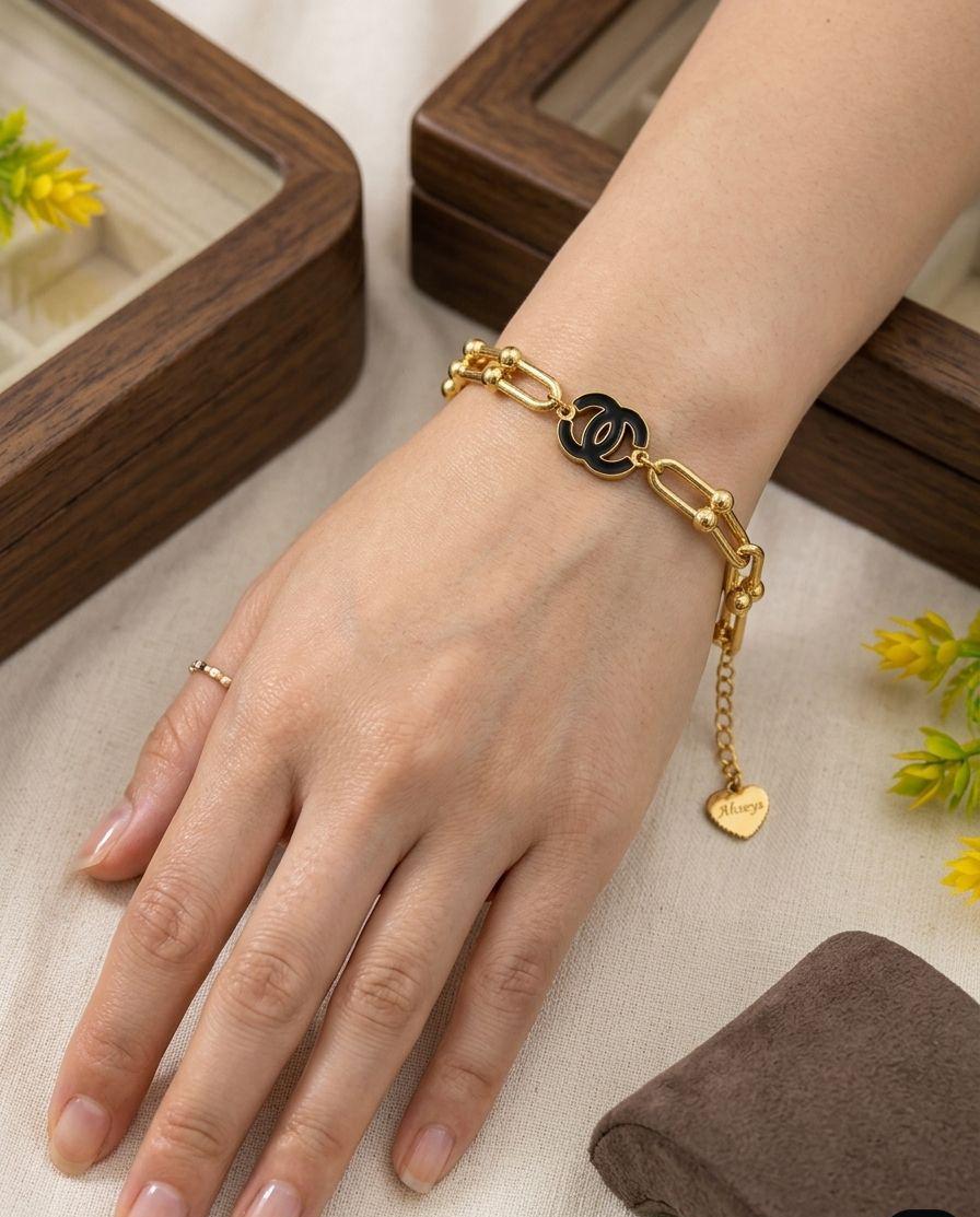 Elegant Stainless Steel Bracelet for Women – Channel Style
