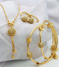 Zircon Ball Combo Set for Women – Adjustable Bangles with Lock Bali
