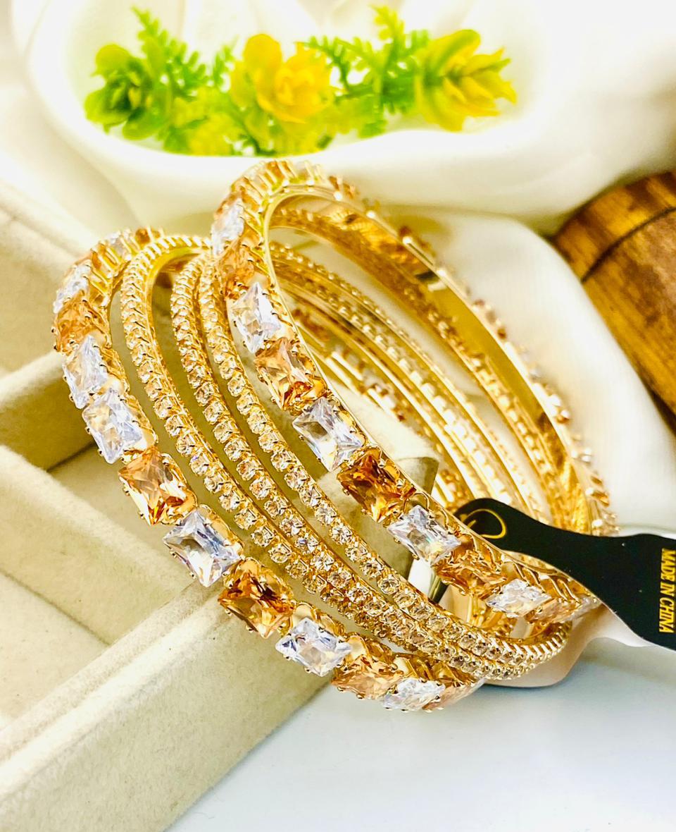 Gold Plated Full Zircon Choriyan Set for Women