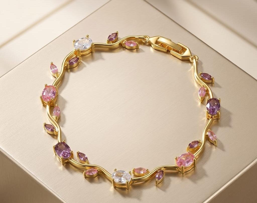 Tulip Bracelet – Elegant Floral Bracelet for Girls & Women | Comes in Beautiful Gift Box