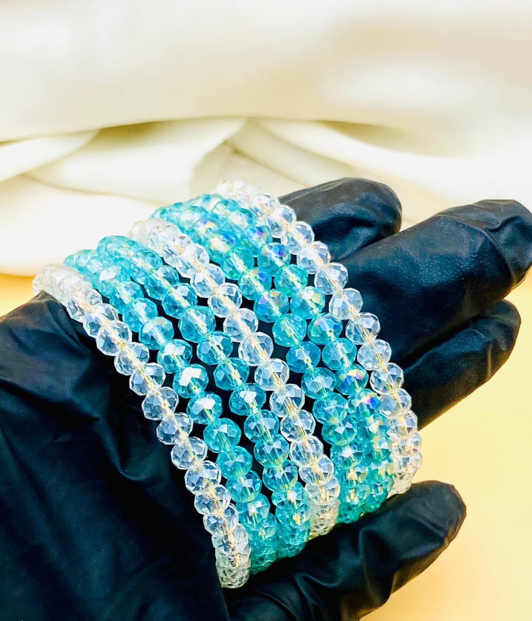 Luxury 7-Piece Crystal Bracelet Set for Women
