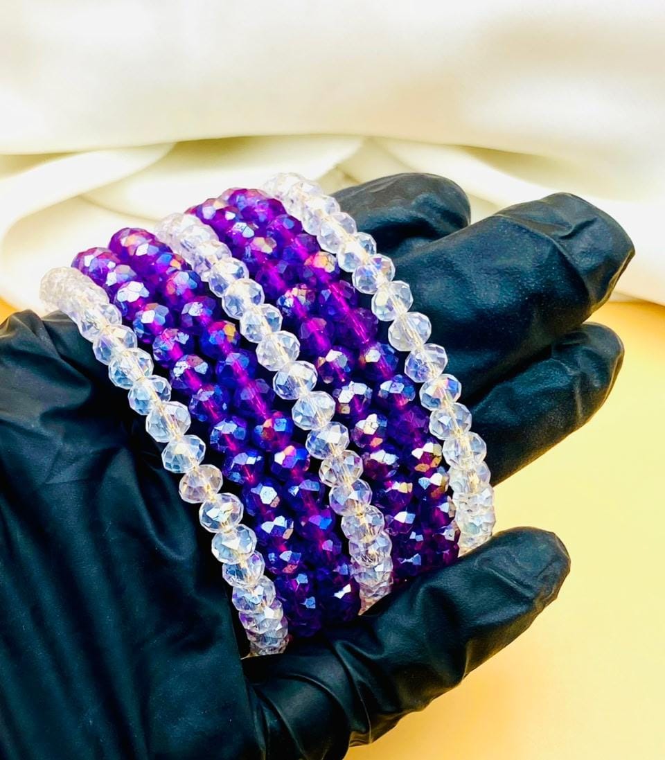 Luxury 7-Piece Crystal Bracelet Set for Women