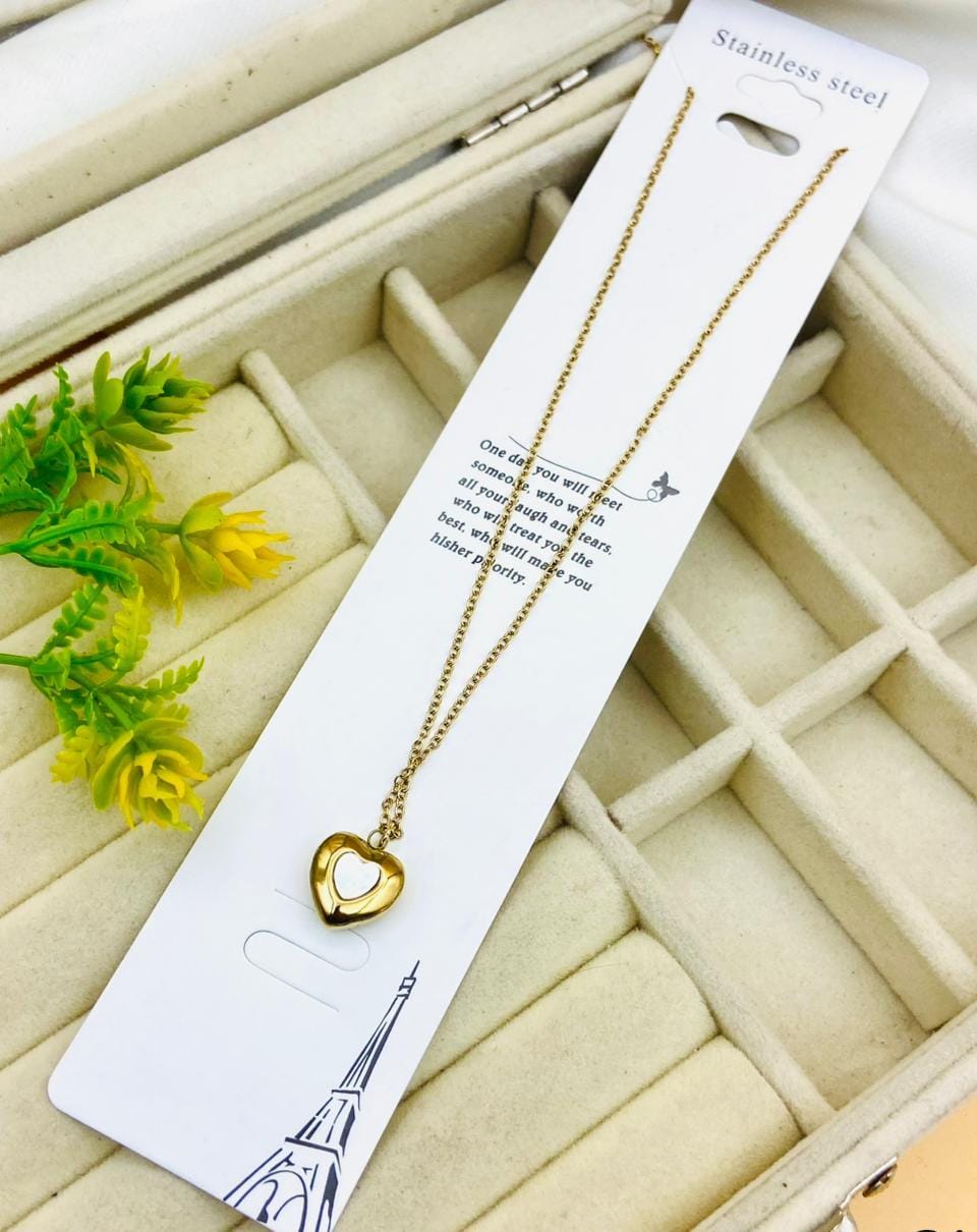 Heart Style Stainless Steel Pendant Necklace for Women