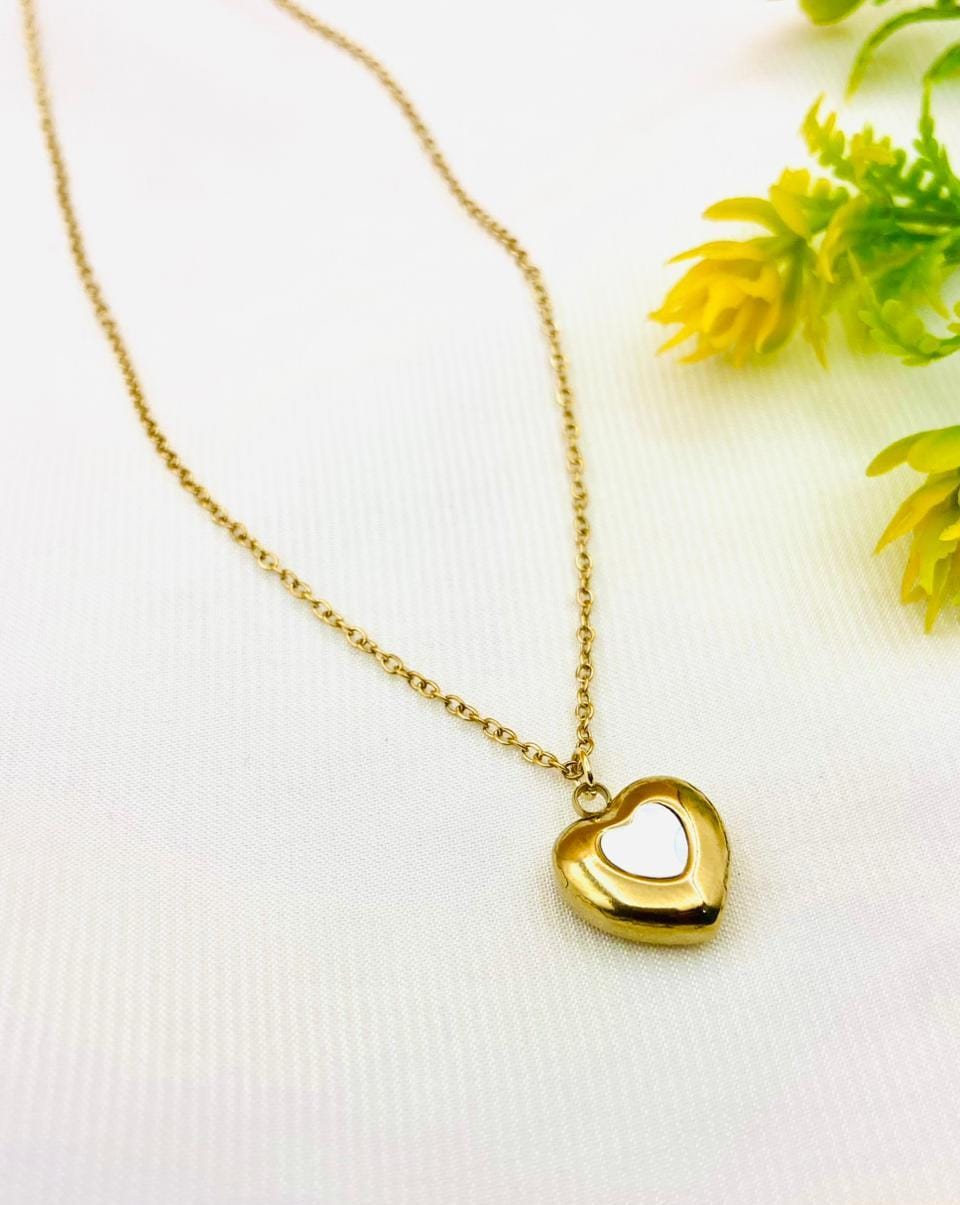 Heart Style Stainless Steel Pendant Necklace for Women