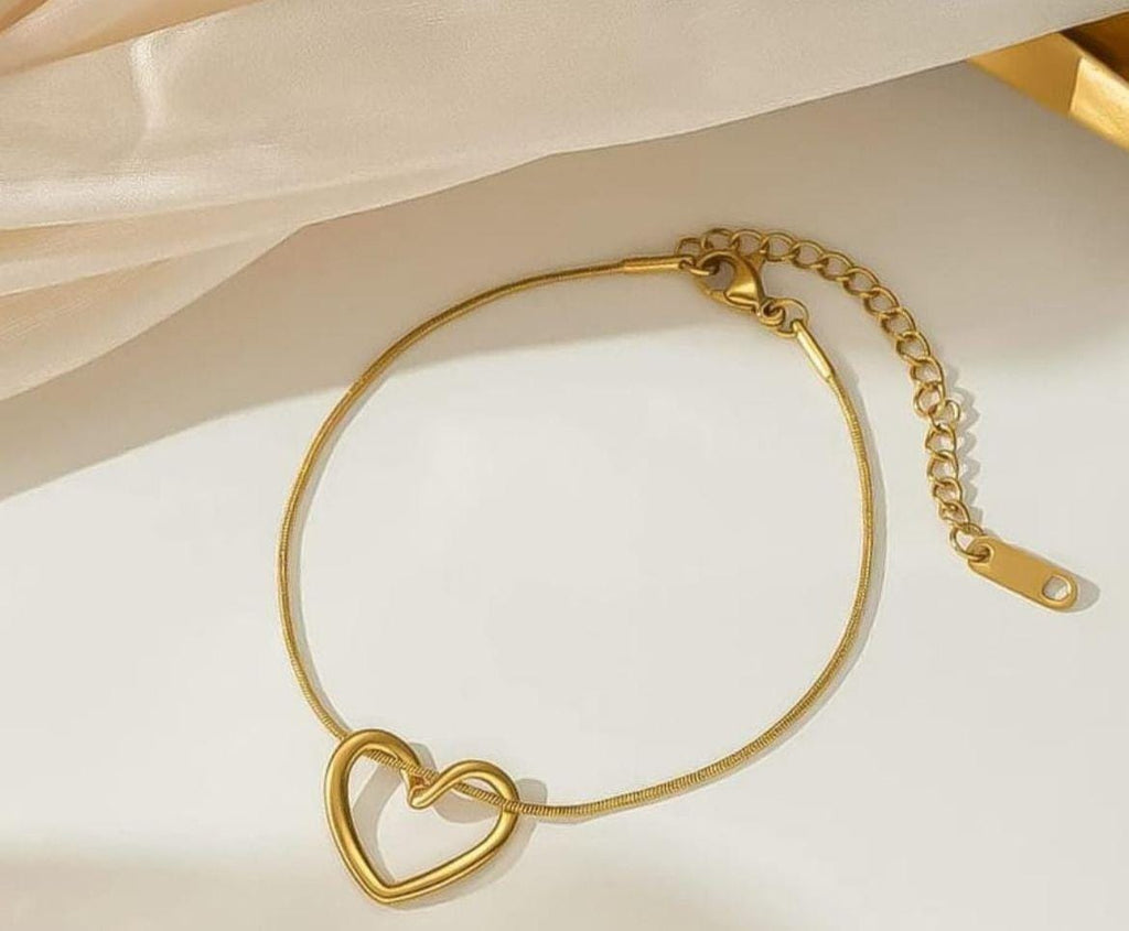 Stainless Steel Heart Bracelet for Women