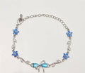 Gold Plated Zircon Bow Bracelet for Women