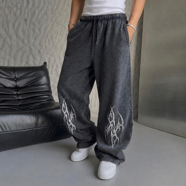 Tribal Printed Baggy Trousers – Cotton Terry | HUMRAAZ WEAR